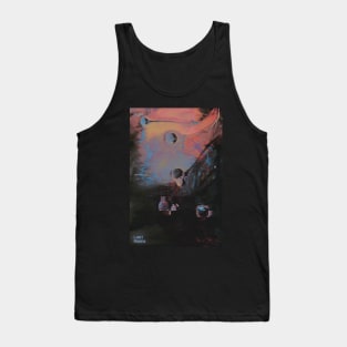 LOST MOONS - Abstract Glitch Art Tank Top